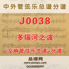 J0038.多瑙河之波Waves Of The Danube交响管弦乐总谱+分谱