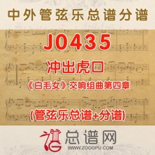 J0435.冲出虎口 白毛女交响组曲第五章 管弦乐总谱+分谱