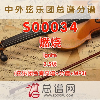 S00034.燃烧lgnite 2.5级 弦乐合奏总谱+分谱+MP3