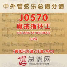 J0570.魔戒指环王THE LORD OF THE RINGS 3.5级 管弦乐总谱+分谱+MP3