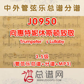 J0950W.向惠特妮休斯顿致敬A Whitney Houston Tribute 3.5级 管弦乐总谱+分谱+MP3