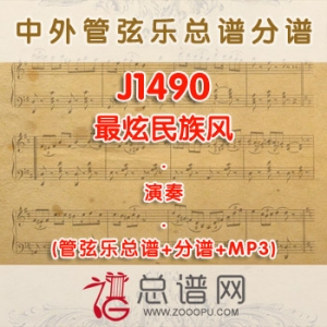J1490.最炫民族风 演奏 管弦乐总谱+分谱+MP3